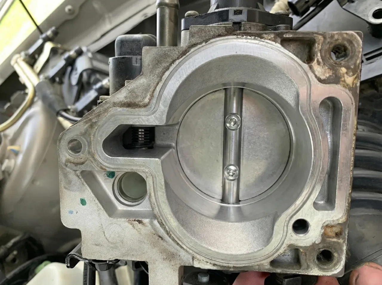 Throttle Body after HHO cleaning